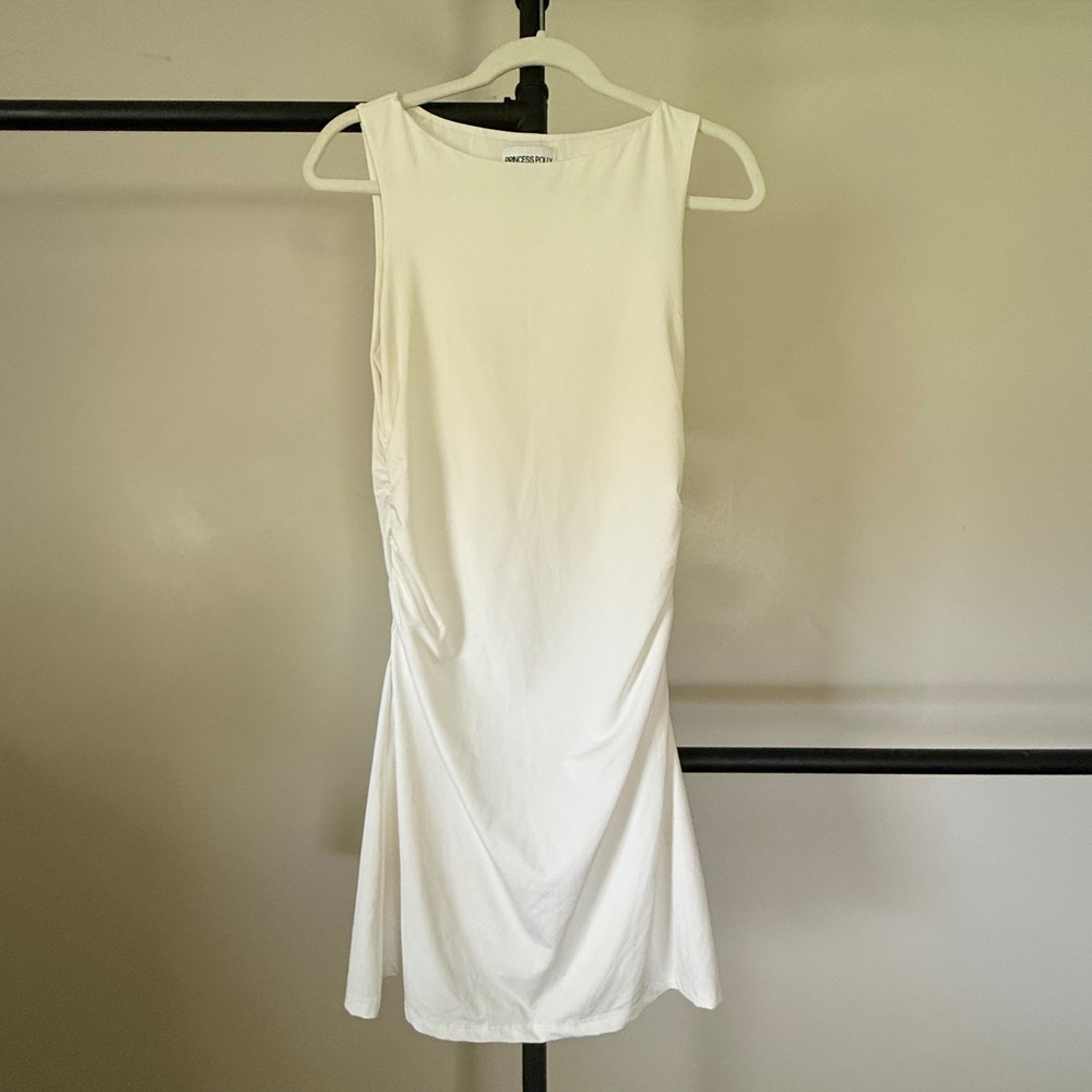 Princess Polly Eklund Mini Dress White Bodycon Dress 8 Graduation, Bridal